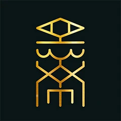 Logo ARXE fond noir Logo ARXE écrit en doré sur fond noir